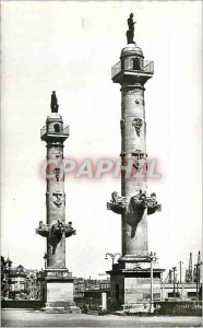 Modern Postcard Bordeaux Gironde Columns Rostral edifees