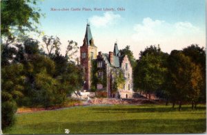 postcard Mac-o-chee Castle Place, West Liberty, Ohio