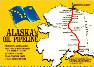 Alaska Map Of The Ol Pipeline