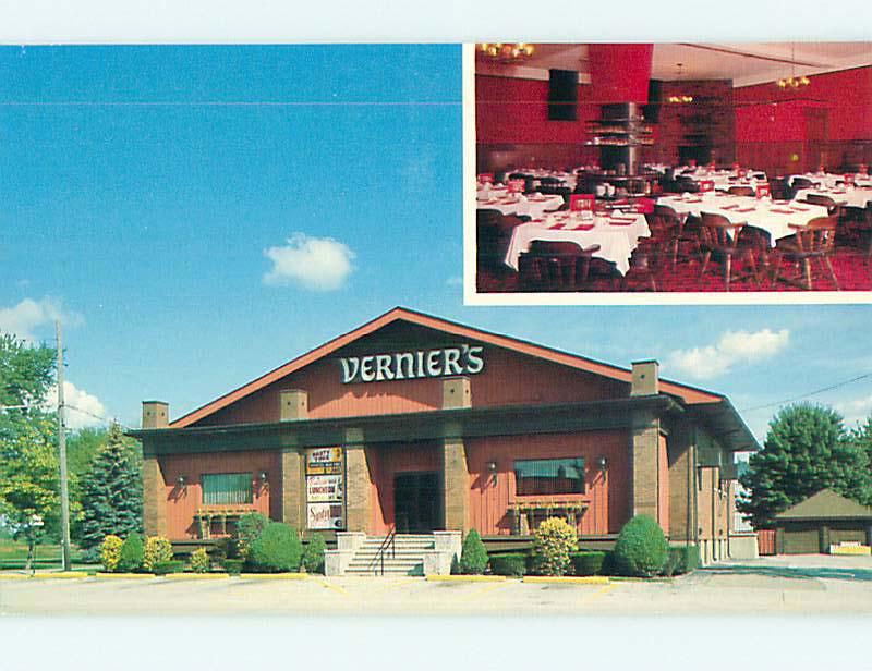 Unused Pre-1980 VERNIER'S RESTAURANT Fair Haven Michigan MI s0896