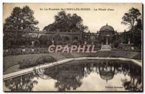 Old Postcard The Rose Garden L & # 39Hay The Roses of Mirror & # 39eau