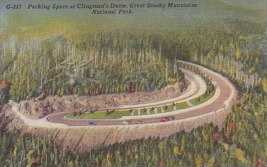 Parking Space At Clingmans Dome Great Smoky Mountains National Park Tennessee