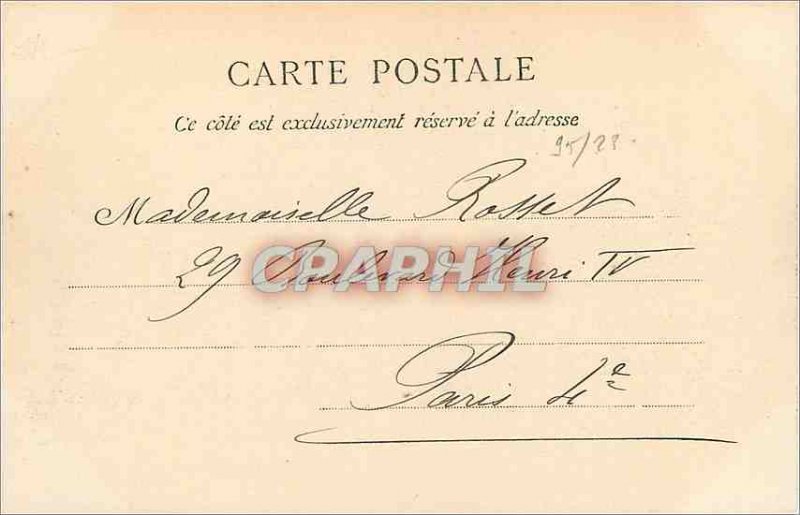 Old Postcard Besancon Road and railway Mortlake (1900 card)