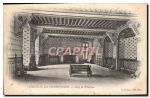 Old Postcard Chateau de Pierrefonds Reception Room