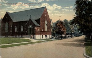 Bayonne New Jersey NJ Grace English Lutheran Church Vintage Postcard