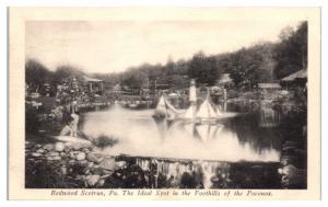 Redwood Scotrun, Poconos Foothills, PA Postcard