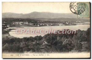 Cap Antibes Old Postcard View Of Antibes