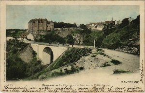 CPA Boussac Le Chateau et le Pont s la petite Creuse FRANCE (1050660)