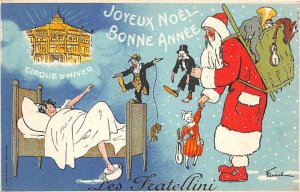 Joyexu Notel Bonne Annee Cirque D'Hiver Advertising Unused light crease right...