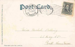 Harvard Yale Boat Race New London Connecticut 1905 postcard