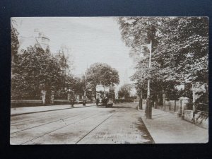 Cymru Glamorgan CARDIFF Newport Road  shows OPEN TOP TRAM c1917 Postcard