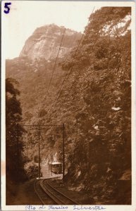 Brazil Rio De Janeiro Silvestre Floresta Tram Vintage RPPC C101