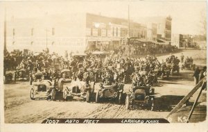 Postcard RPPC Kansas Larnard Automobile Meet #7007 1909 23-9291