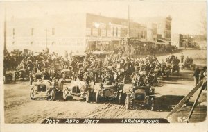 Postcard RPPC Kansas Larnard Automobile Meet #7007 1909 23-9291