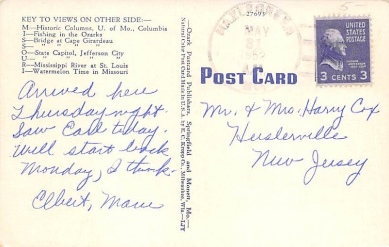 Greetings From Missouri 1950 