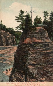 Vintage Postcard Sugar Loaf Table Rock Lower Falls Letchworth Portage New York