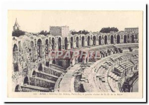 Arles Postcard Interior of Old Party Is arenas left tower of Our Lady of Majo...