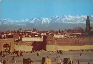 B53538 morocco Marrakech the Rampart and the High Atlas