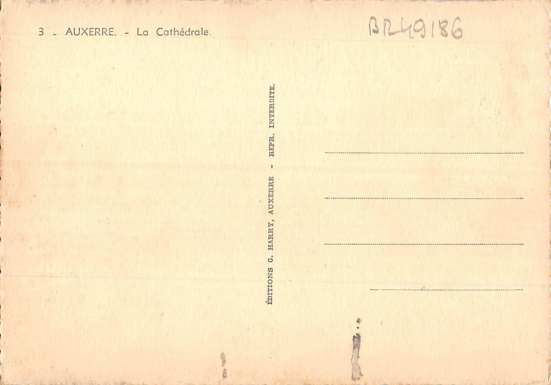BR49186 Auxerre la cathedrale     France