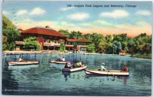 M-40625 Lincoln Park Lagoon and Refectory Chicago Illinois