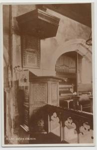 Kent; The Pulpit, Hever Parish Church RP PPC Unposted, c 1930's 