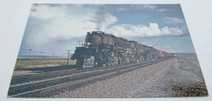 VINTAGE 1969 POSTCARD 2 UNION PACIFIC BIG BOYS LARAMIE WYOMING railroad railway