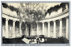 Interior View of the Harding Memorial Marion Ohio Postcard