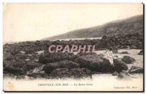 Old Postcard Trouville Sur Mer Les Roches Noires