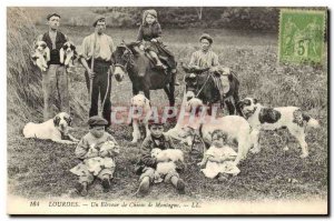 Old Postcard Lourdes A breeder Mountain Dogs Dog TOP