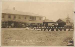 Middleton MA Fernside Inn Delivery Truck c1915 Real Photo Postcard