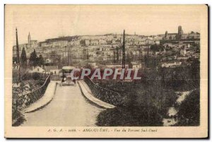 Old Postcard Angouleme South side of West View