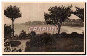 Old Postcard Perros Guirec beach Treatraou