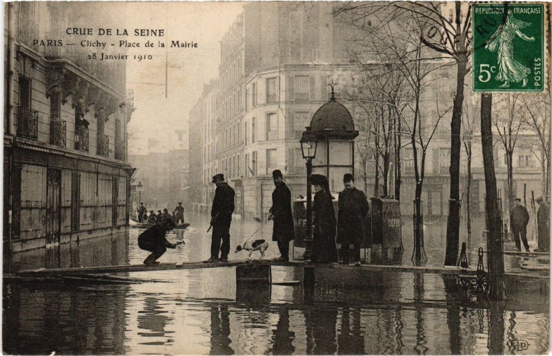 CPA Clichy Place de la Mairie (1314114)