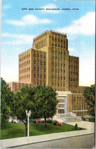 Postcard BUILDING SCENE Ogden Utah UT AO0837