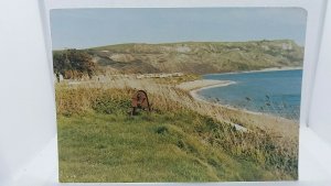 Vintage Postcard Ringstead Bay Caravan & Camping Site Holiday Park Dorset 1970s