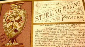 Sterling Baking Powder Mew Chemist Army Medical Victorian Trade Card D2