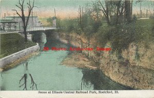 IL, Rockford, Illinois, Illinois Central Railroad Park, 1910 PM