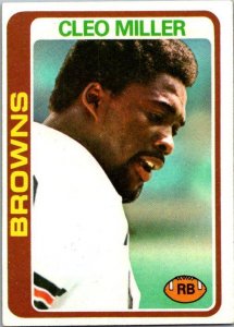 1978 Topps Football Card Cleo Miller Cleveland Browns sk7101