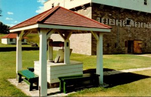 Canada Ontario Prescott Fort Wellington Parade Square With Block House in Bac...