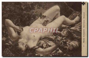 Old Postcard Erotic Paris Louvre Museum Bacchant Reisener