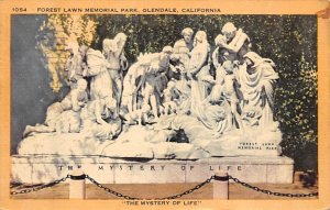Forest Lawn Memorial Park Glendale, California, USA Cemetery 1948 light posta...