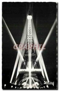 Old Postcard The Illuminee Paris Tour Eiffel