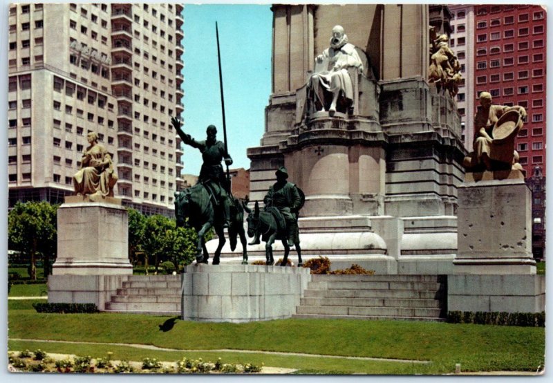 M-45088 Spain Square Monument to Cervantes Madrid Spain Europe