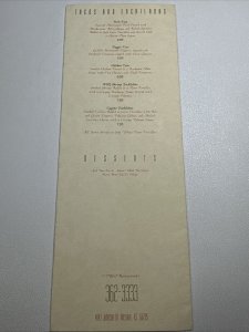 Vintage Coyote Grill Restaurant Menu Mission KS Kansas