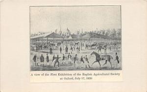 uk40139 first exhibition english agricultural society oxford real photo  uk