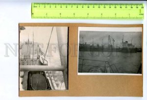 230460 RUSSIA USSR NORTH NAVAL Fleet sailors port ships photos
