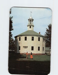 Postcard The Round Church Green Mountains Vermont USA