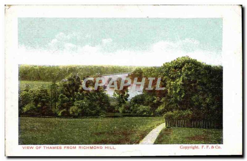 Postcard View of Old Thames From Richmond Hill