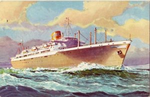 FRED HOERTZ PANAMA LINE TWIN SCREW STEAMSHIPS CRISTOBAL