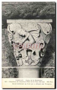 Postcard Old Vezelay Madeleine Church Capital of the fifth pillar of the nave...